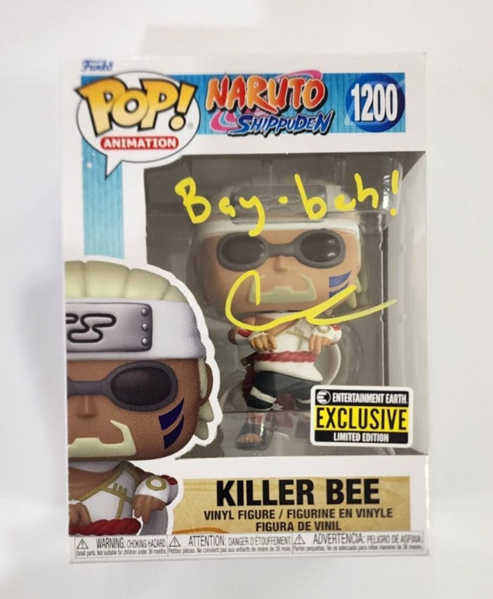 Naruto - Killer Bee #1200 EE Exclusive Stickered Signed Pop! Vinyl