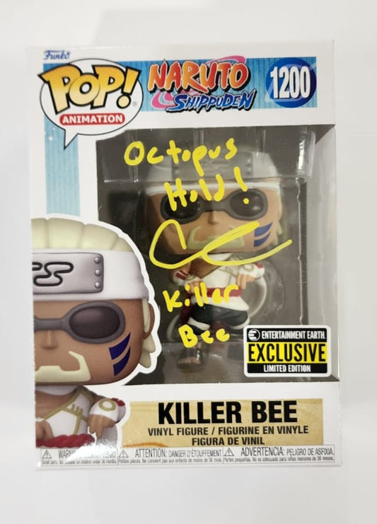 Naruto - Killer Bee #1200 EE Exclusive Stickered Signed Pop! Vinyl