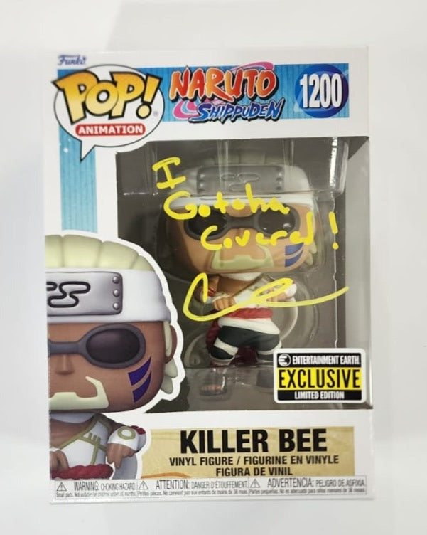 Naruto - Killer Bee #1200 EE Exclusive Stickered Signed Pop! Vinyl
