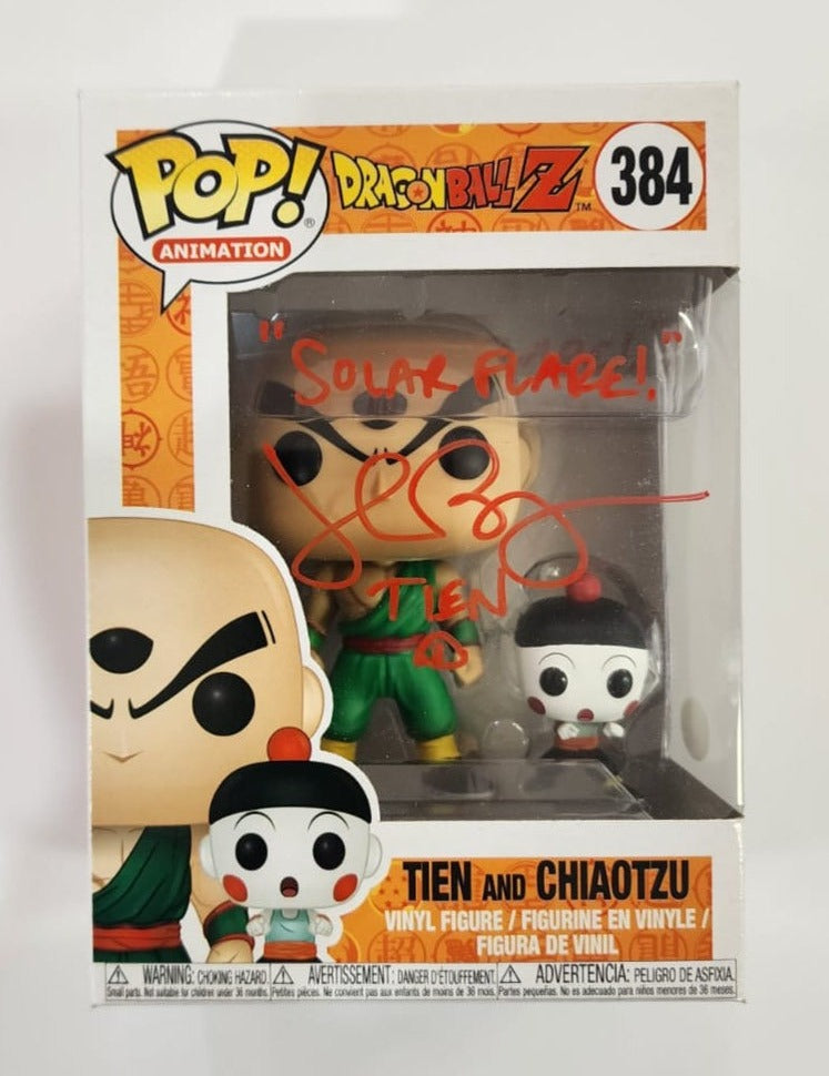 Dragon Ball Z - Tien & Chiaotzu #384 Signed Pop! Vinyl