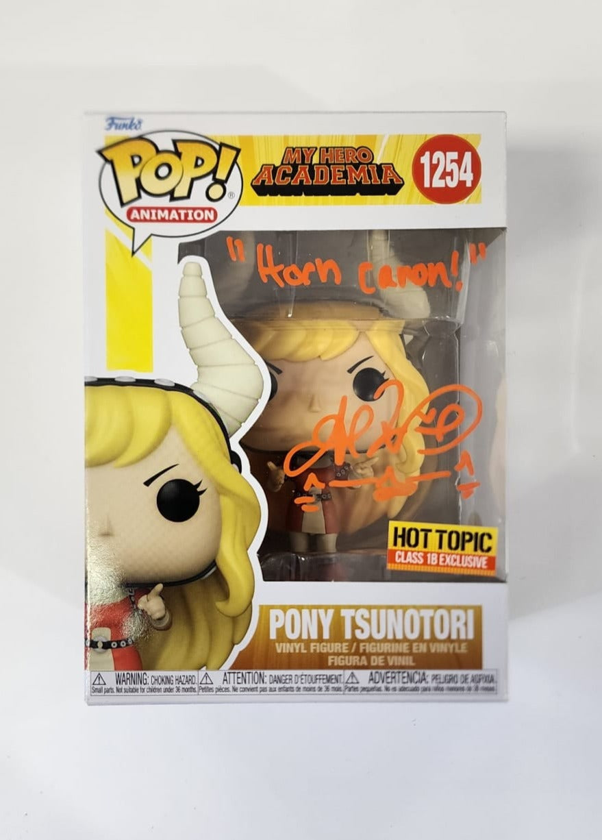 My Hero Academia - Pony Tsunotori #1254 Hot Topic Exclusive Stickered Signed Pop! Vinyl