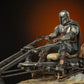 Star Wars: The Mandalorian - Mandalorian on Speederbike Deluxe 1:10 Scale Statue
