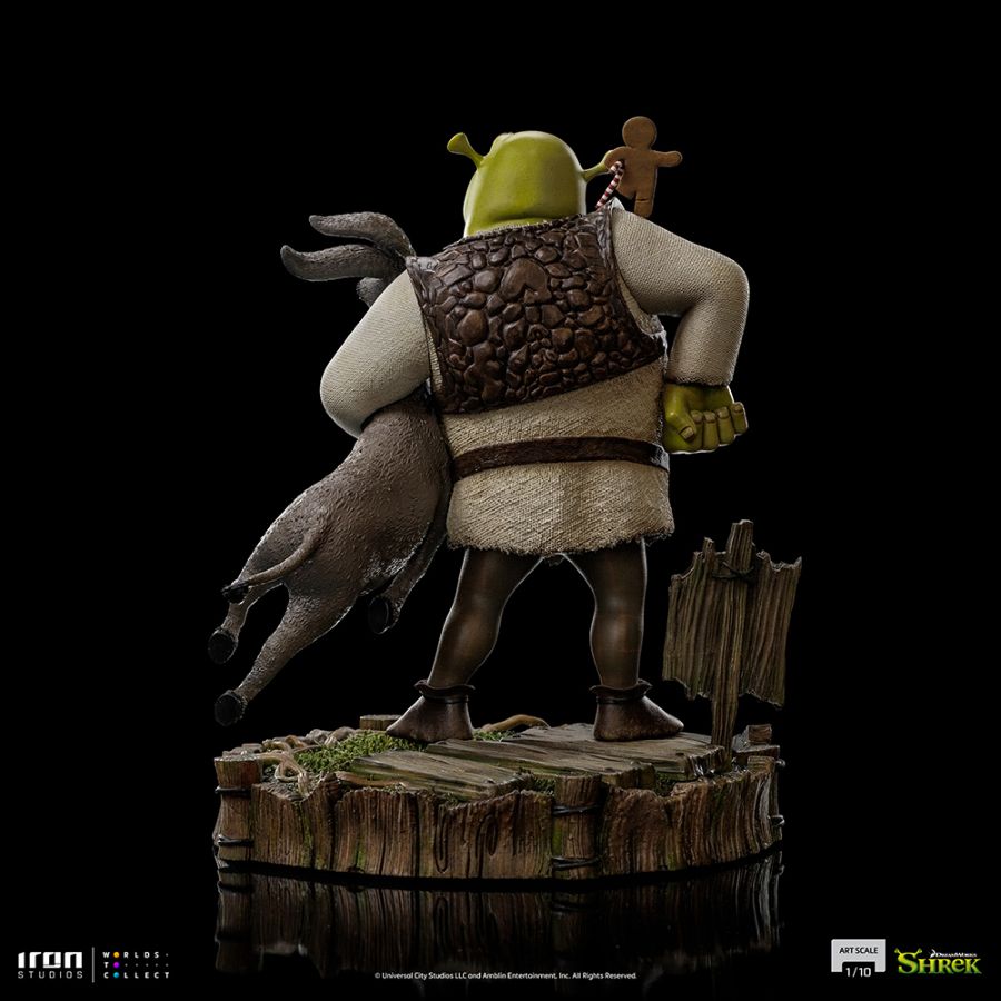 Shrek - Shrek, Donkey & Gingerbread Man Deluxe 1:10 Scale Statue