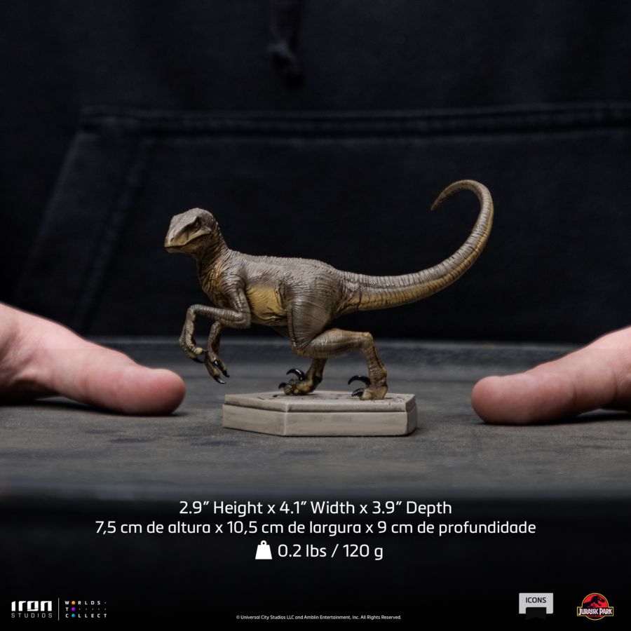 Jurassic Park - Velociraptor C Icons Statue