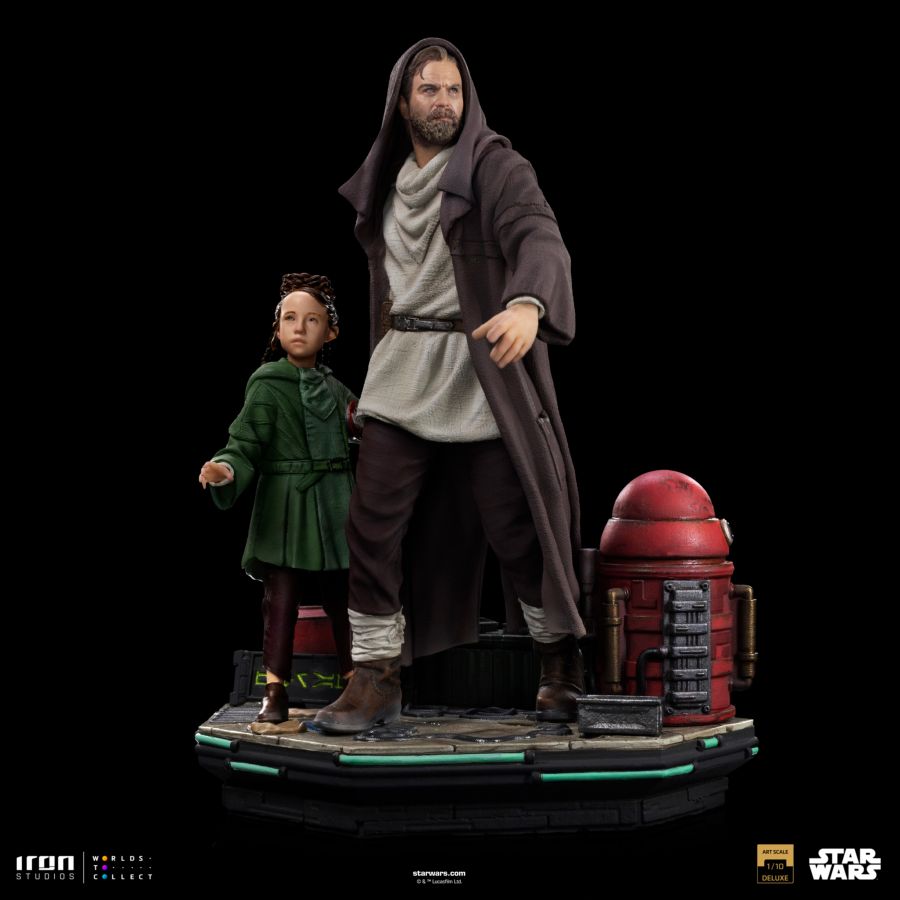 Star Was - Obi-Wan & Young Leia DLX 1:10 Statue