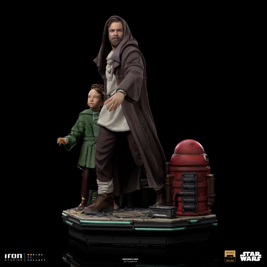 Star Was - Obi-Wan & Young Leia DLX 1:10 Statue