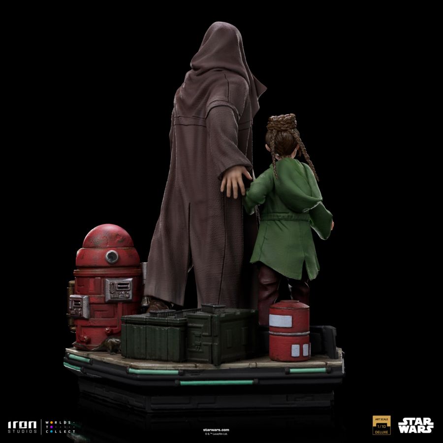Star Was - Obi-Wan & Young Leia DLX 1:10 Statue