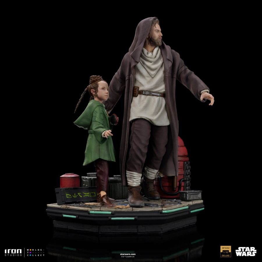 Star Was - Obi-Wan & Young Leia DLX 1:10 Statue