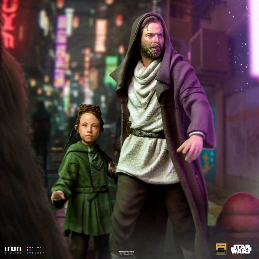 Star Was - Obi-Wan & Young Leia DLX 1:10 Statue