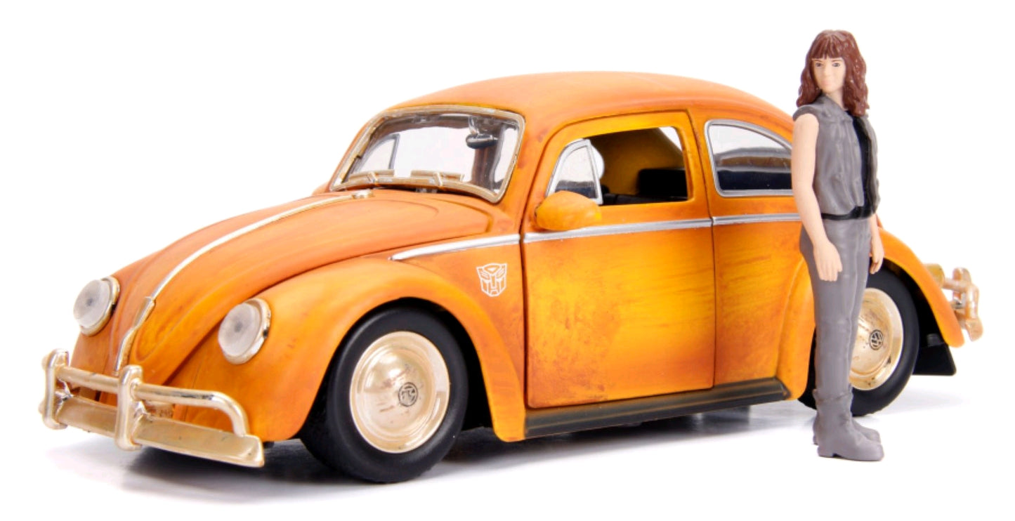 Transformers - 1971 Volkswagon Beetle Bumblebee 1:24 Hollywood Ride - Ozzie Collectables