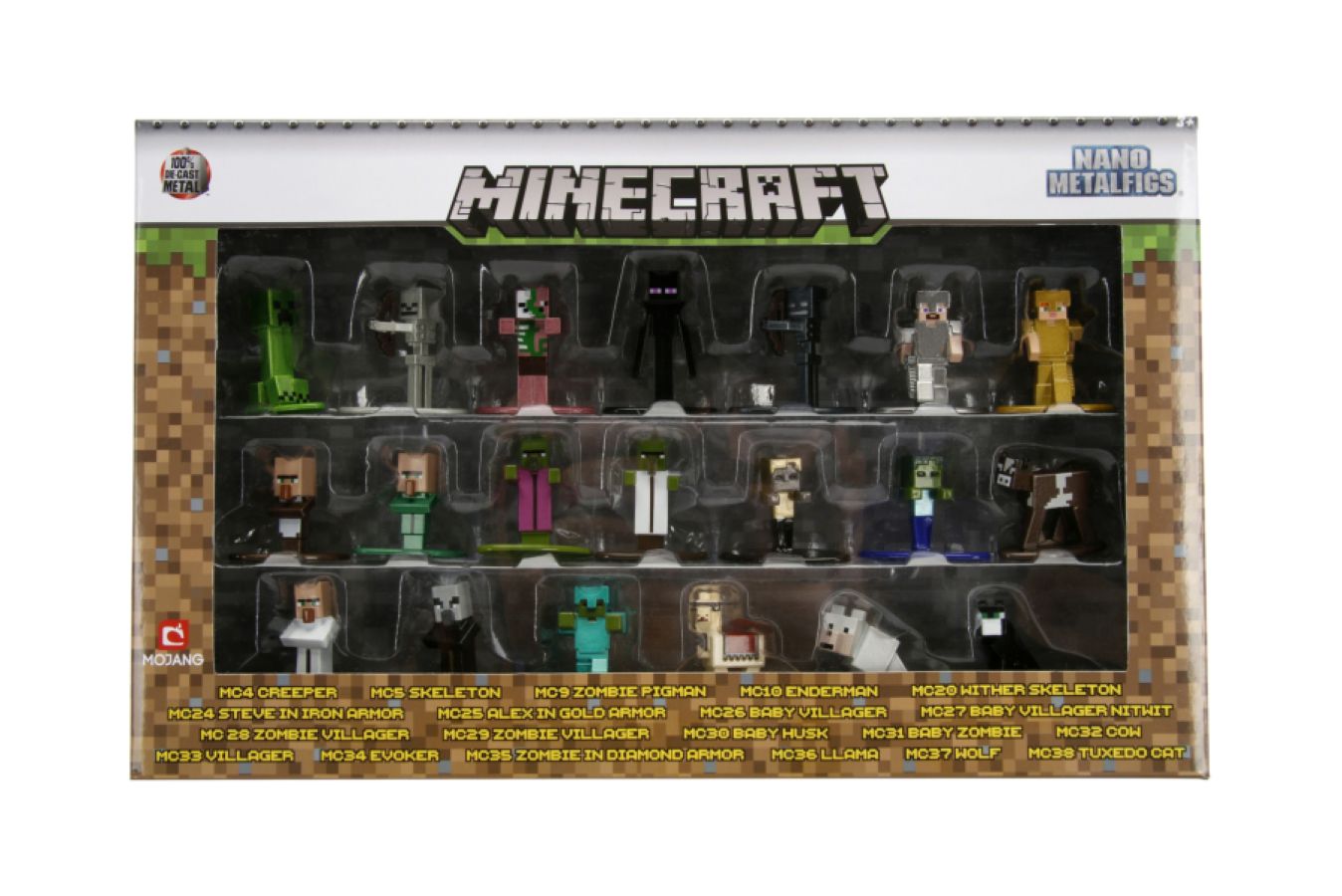 Minecraft - Nano Metalfigs 20-pack wave 01 - Ozzie Collectables