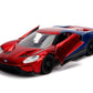 Spider-Man - 2017 Ford GT 1:32 Hollywood Ride - Ozzie Collectables