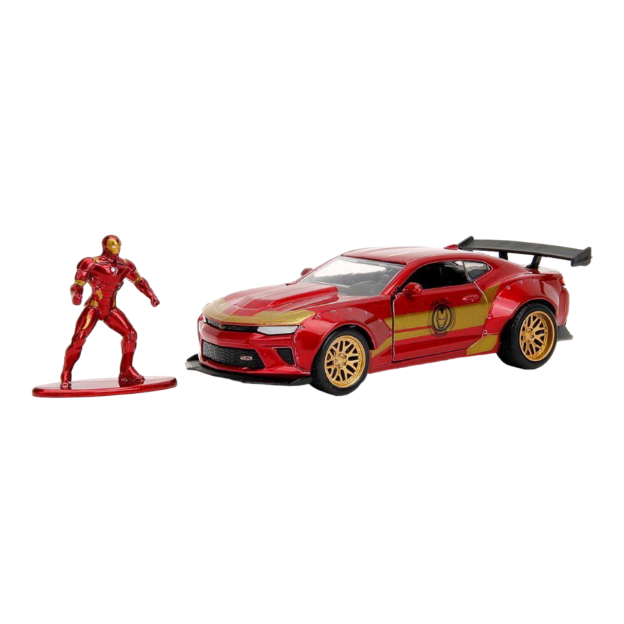 Marvel Comics - 2016 Chevy Camaro SS Widebody with Ironman 1:32 Scale Diecast Figure