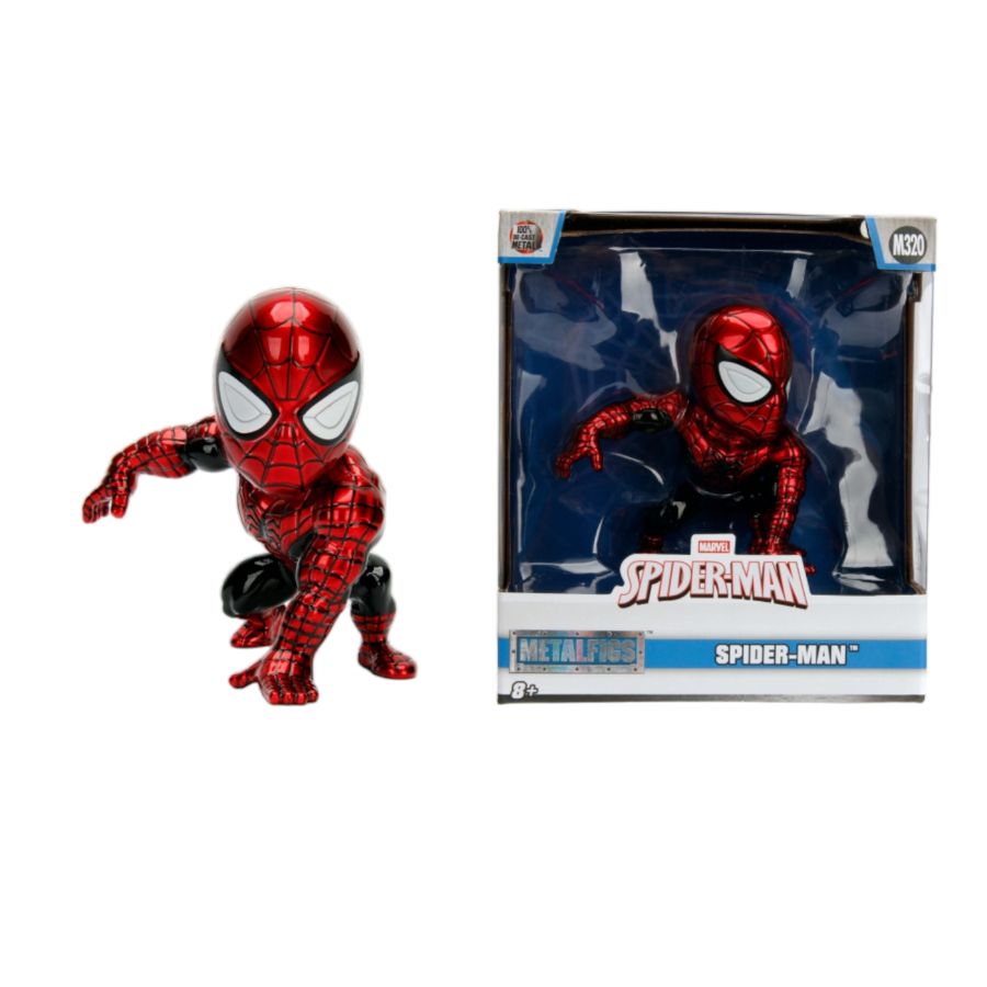 Spider-Man (comics) - Spider-Man Red / Black 4" Metals