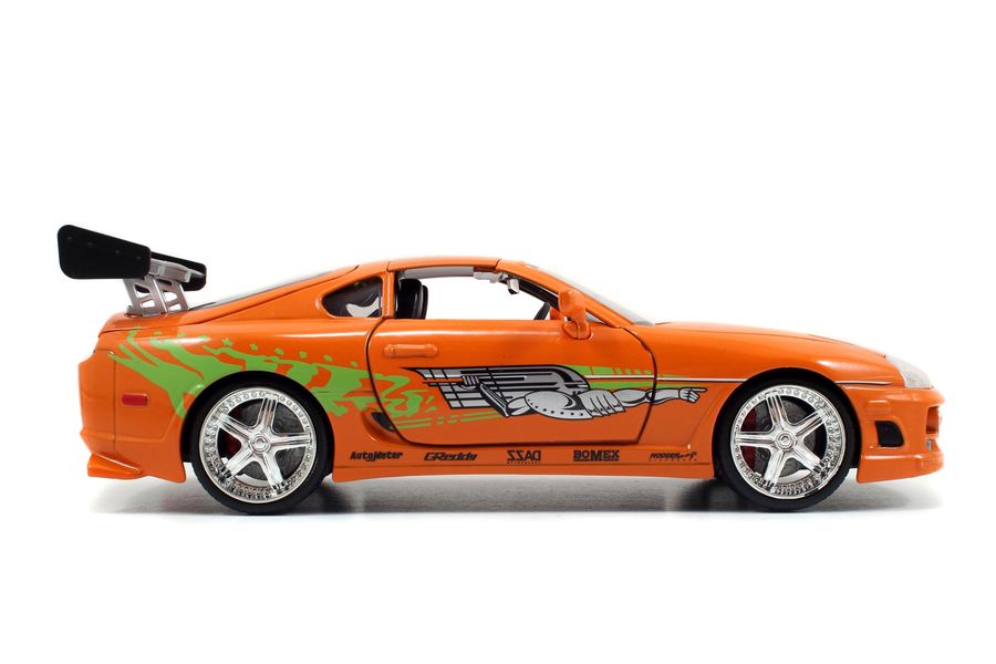 Fast & Furious - 1995 Toyota Supra 1:24 with Brian Hollywood Ride - Ozzie Collectables