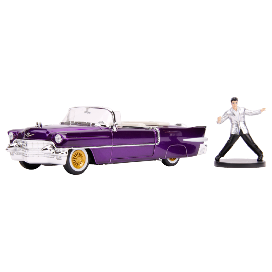 Elvis Presley - 1956 Cadillac El Dorado 1:24 with Figure Hollywood Ride