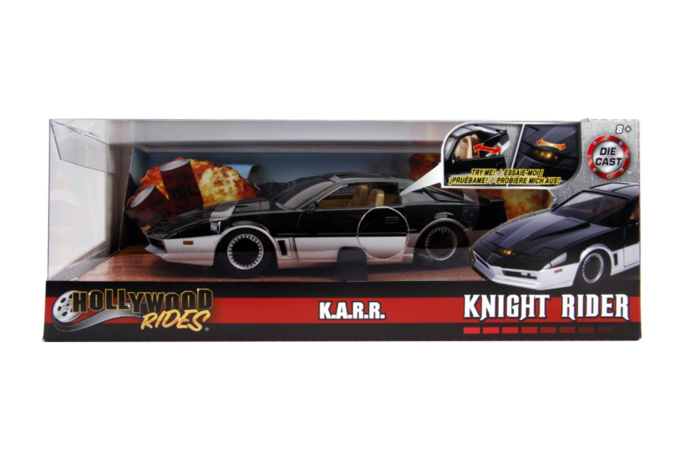 Knight Rider - K.A.R.R. 1982 Pontiac Firebird 1:24 Scale Hollywood Ride - Ozzie Collectables