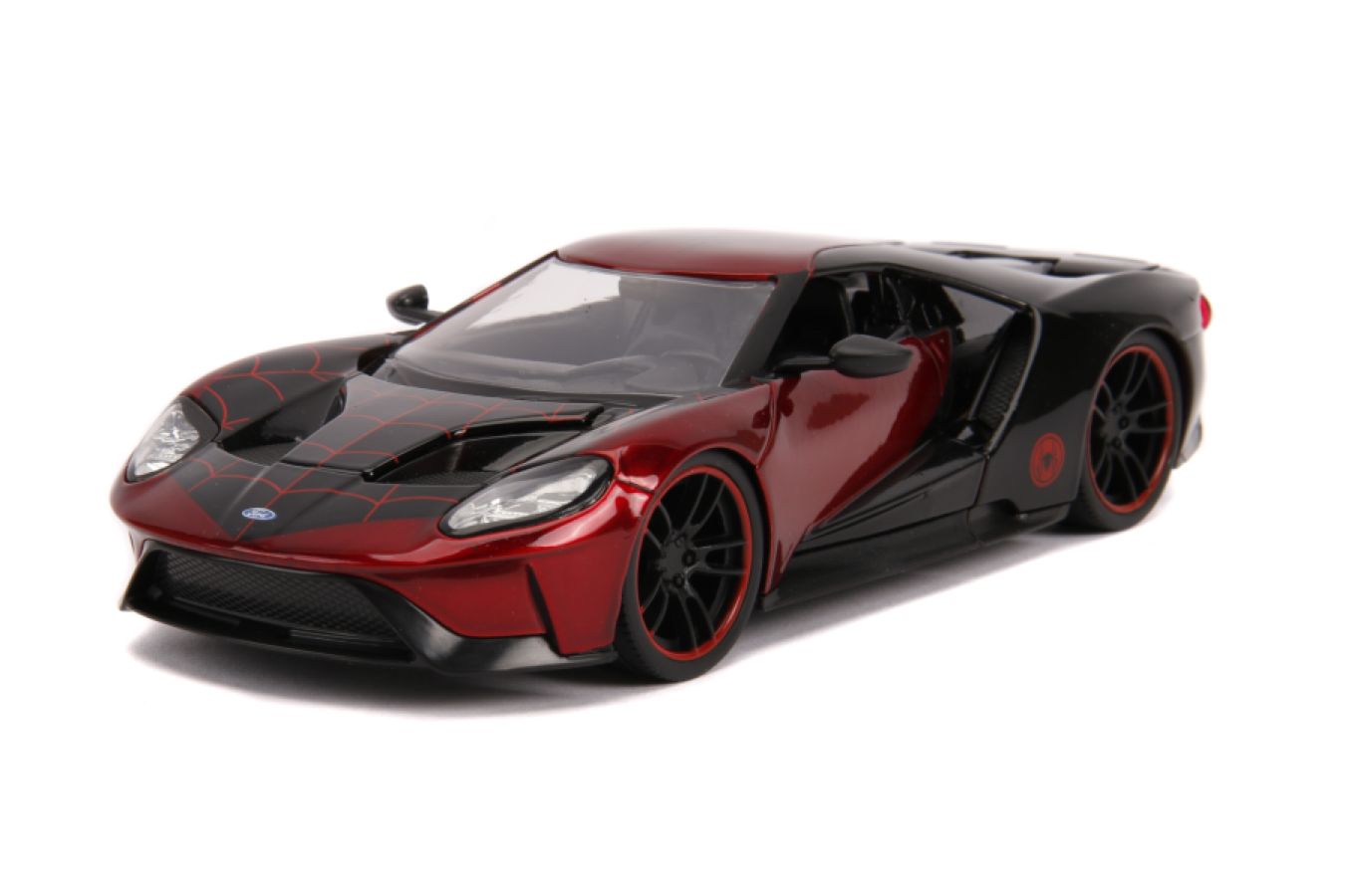 Spider-Man - Miles Morales 2017 Ford GT 1:24 Scale Hollywood Ride - Ozzie Collectables