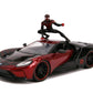 Spider-Man - Miles Morales 2017 Ford GT 1:24 Scale Hollywood Ride - Ozzie Collectables