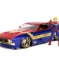 Captain Marvel - 1973 Ford Mustang Mach 1 1:24 Scale Hollywood Ride - Ozzie Collectables