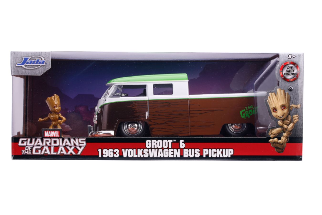 Guardians of the Galaxy: Vol. 2 - 1962 Volkswagon Bus with Groot 1:24 Scale Hollywood Ride - Ozzie Collectables