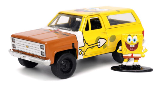 SpongeBob SquarePants - 1980 Chevy K5 Blazer with SpongeBob 1:32 Scale Hollywood Ride