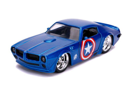 Captain America - Captain America 1972 Pontiac Firedbird 1:32 Scale Hollywood Ride - Ozzie Collectables