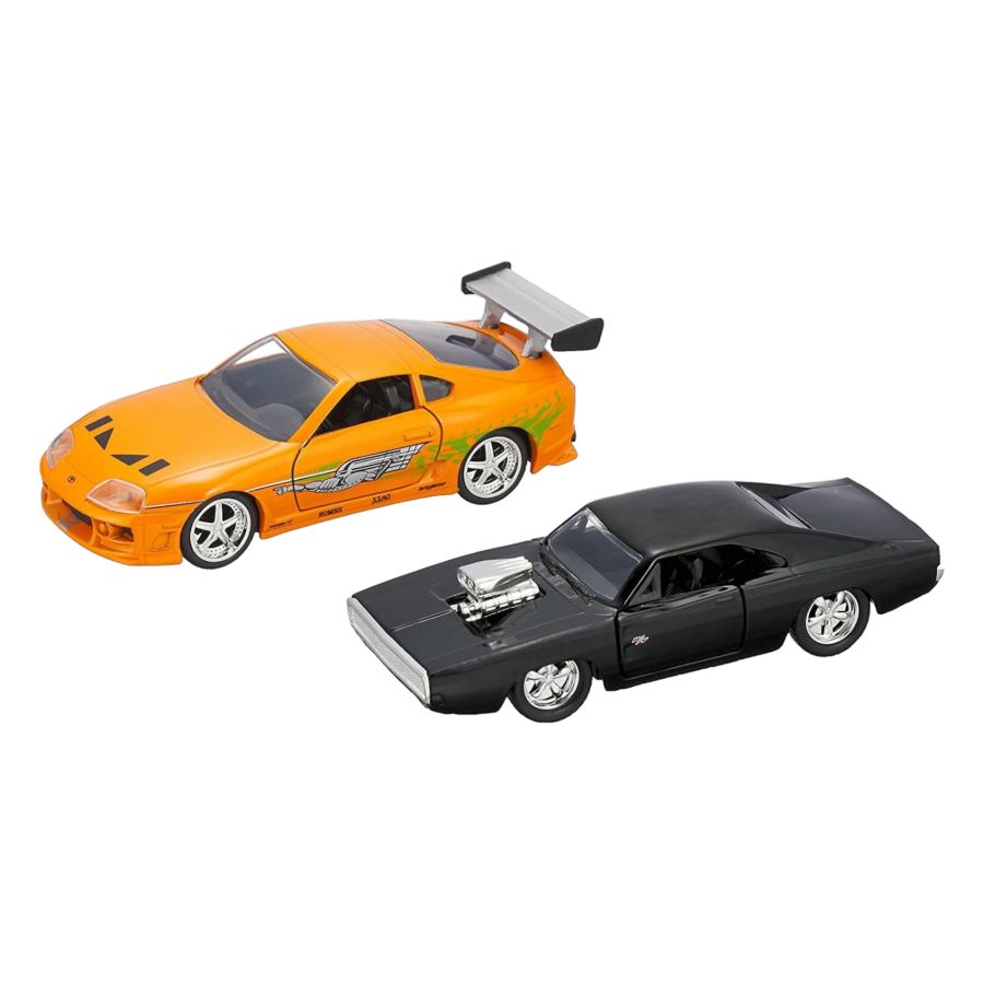 Fast & Furious - Don's Charger & Brian's Supra 1:32 Scale Diecast Hollywood Ride [Twin Pack]