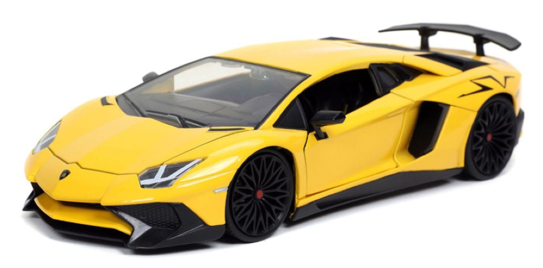 Hyperspec - 2017 Lamborghini Aventador Yellow 1:24 Scale