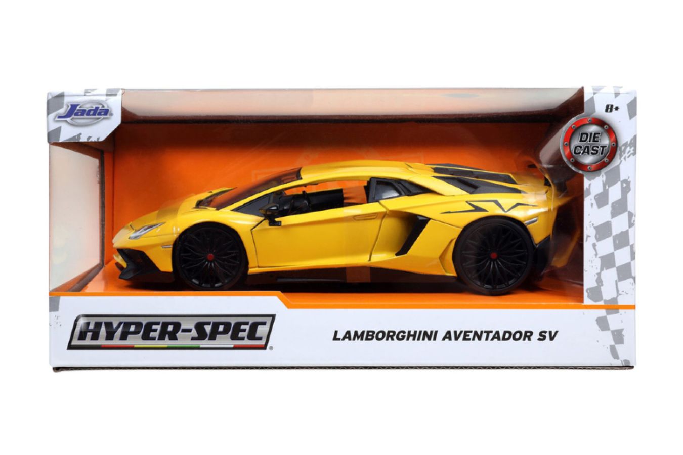 Hyperspec - 2017 Lamborghini Aventador Yellow 1:24 Scale