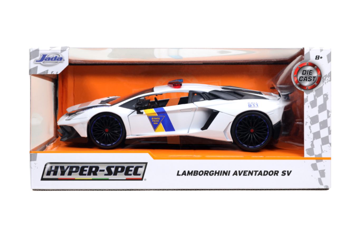 Hyperspec - 2017 Lamborghini Aventador White 1:24 Scale