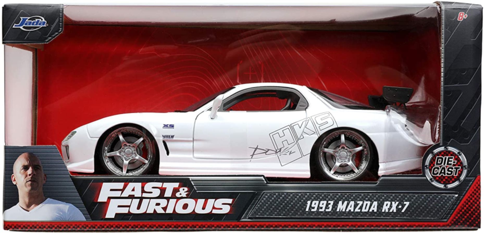 Fast and Furious - 1993 Mazda RX-7 FD3S-Wide 1:24 Scale Hollywood Ride