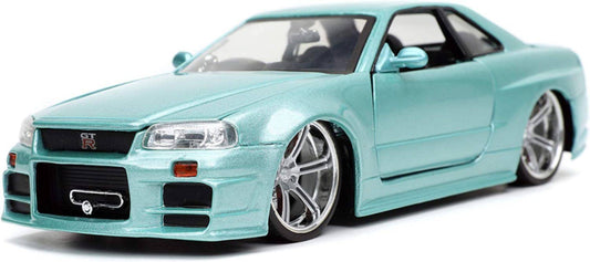 Fast And Furious - 2002 Nissan Skyline GT-R (R34) 1:24 Scale