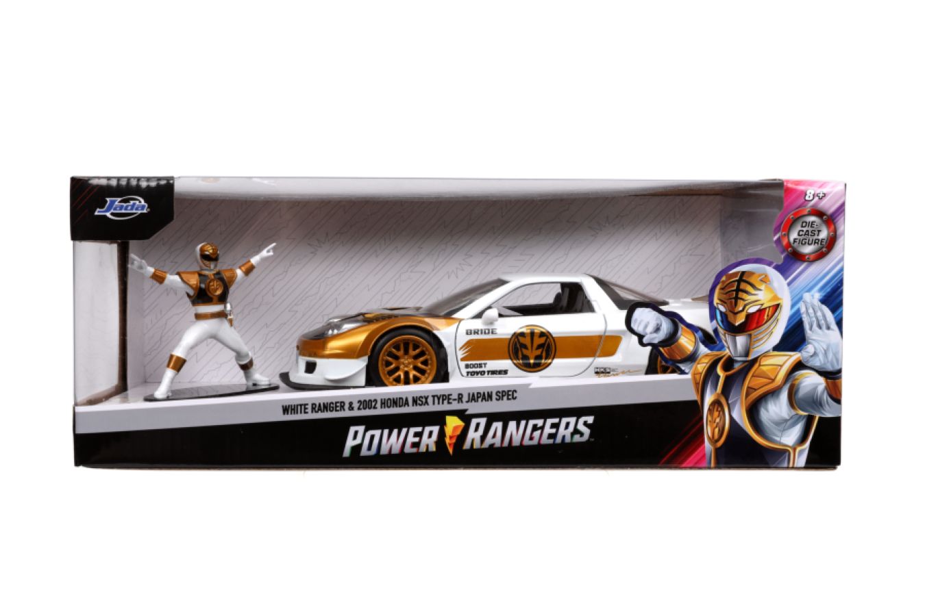 Power Rangers - 2002 Honda NSX 1:24 with White Ranger Figure