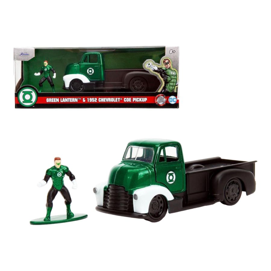 DC - 1952 Chevrolet COE Pickup with Green Lantern 1:32 Scale Diecast Figure