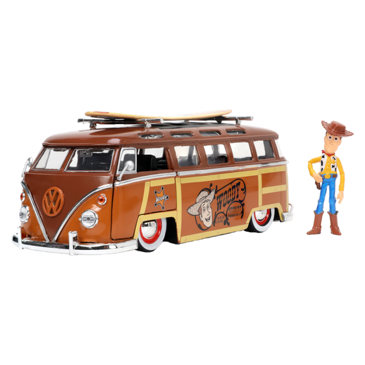 Toy Story - 1962 Volkswagen Bus 1:24 with Woody Diecast Figure