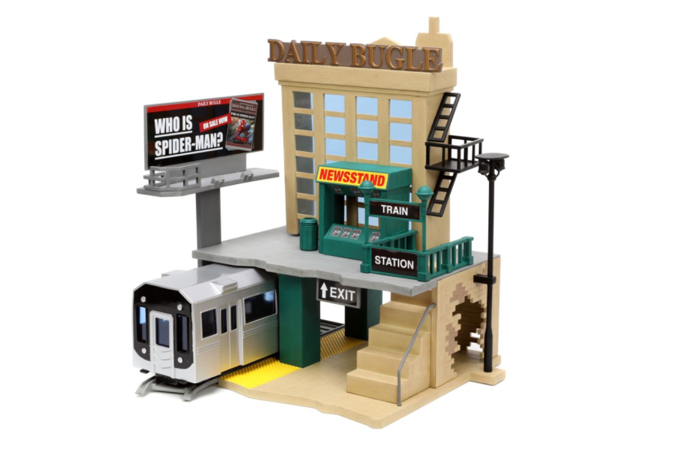 Spider-Man (comics) - New York City Deluxe Nano Scene with 2-Figure
