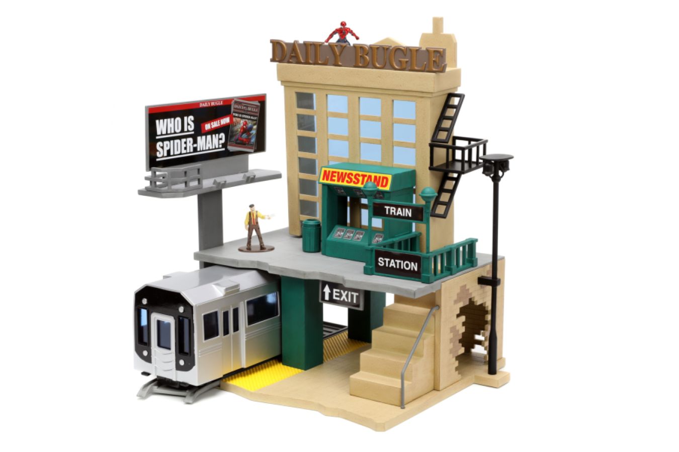 Spider-Man (comics) - New York City Deluxe Nano Scene with 2-Figure