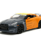 Naruto - Nissan GT-R R35 (2009) 1:24 Scale with Naruto Figure Hollywood Rides Diecast Vehicle