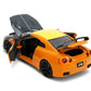 Naruto - Nissan GT-R R35 (2009) 1:24 Scale with Naruto Figure Hollywood Rides Diecast Vehicle