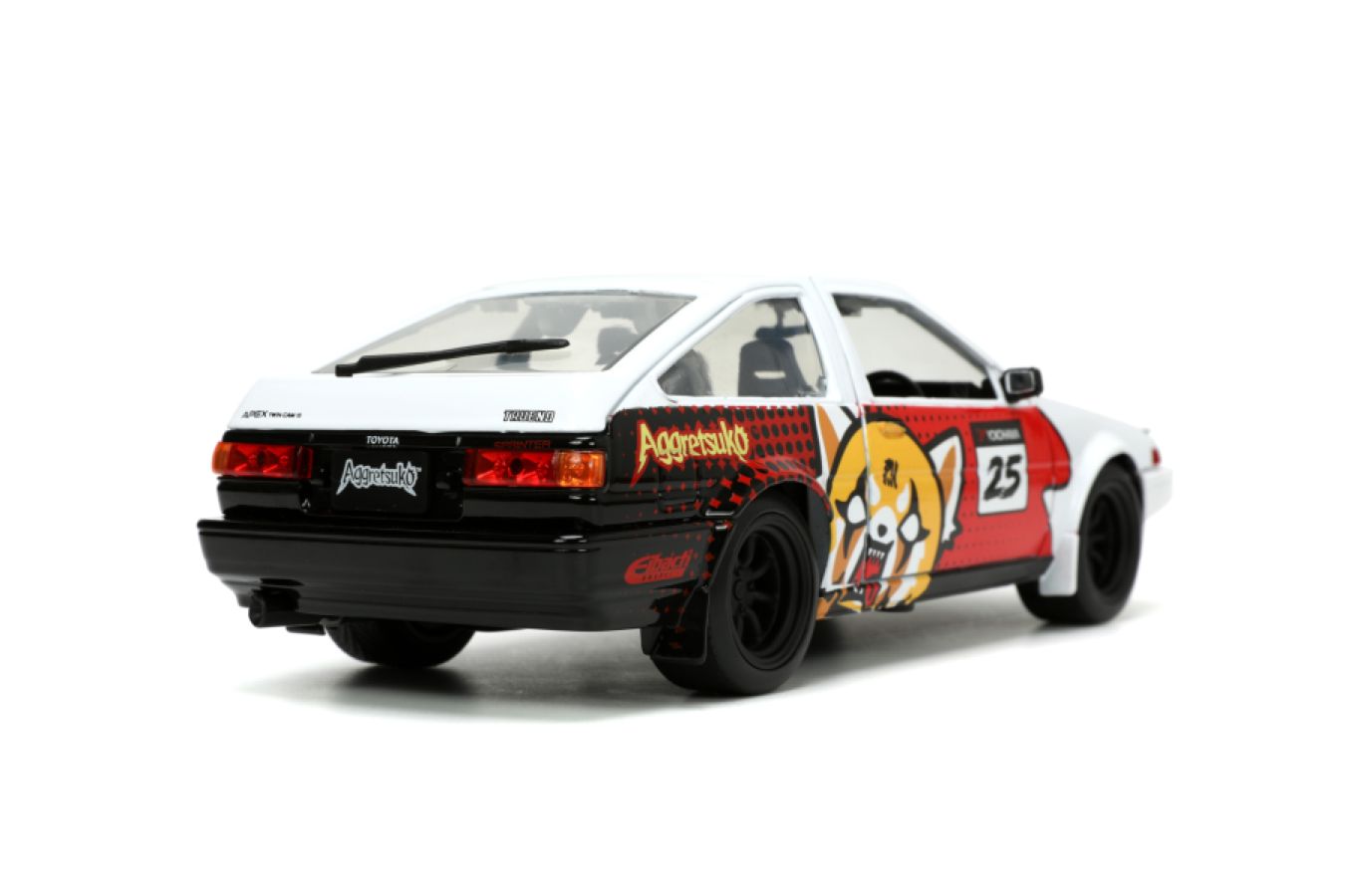 Aggretsuko - Toyota AE86 with Aggretsuko 1:24 Scale Diecast Set