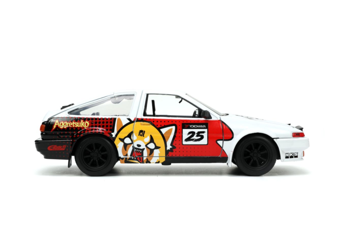 Aggretsuko - Toyota AE86 with Aggretsuko 1:24 Scale Diecast Set