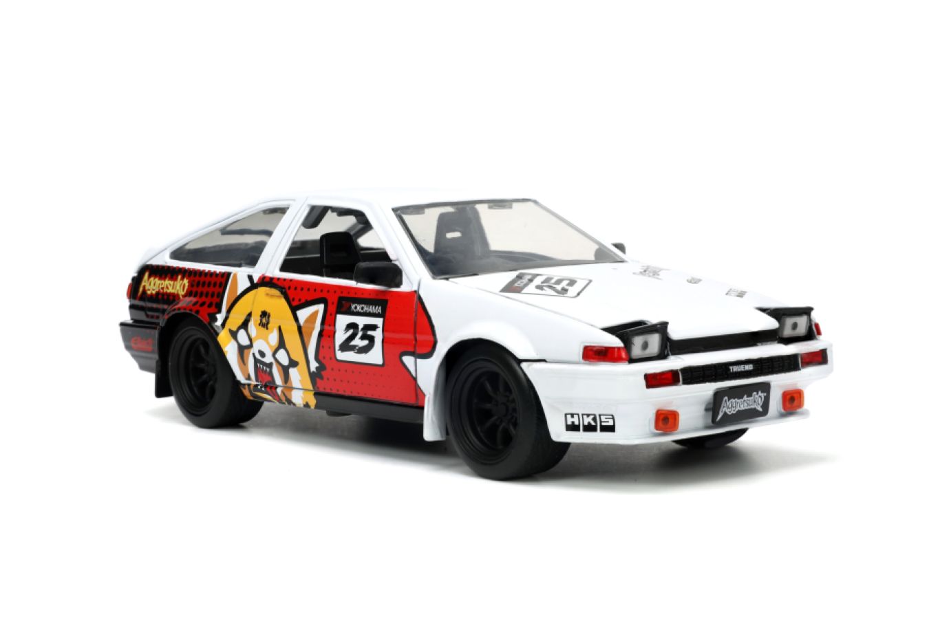 Aggretsuko - Toyota AE86 with Aggretsuko 1:24 Scale Diecast Set