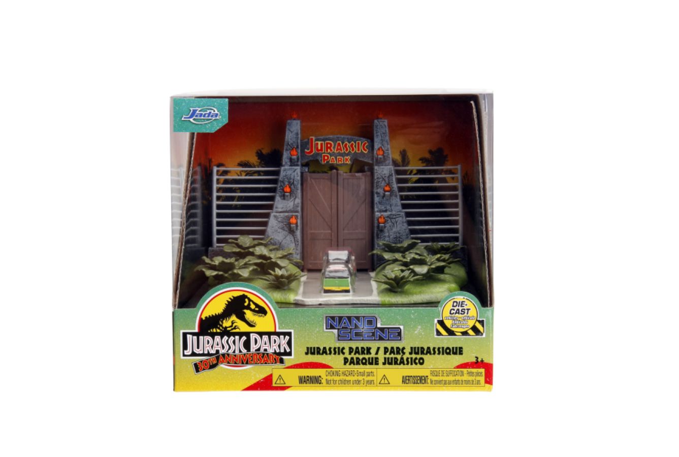 Jurassic Park - Nano Scene Diorama with 2 vehicles