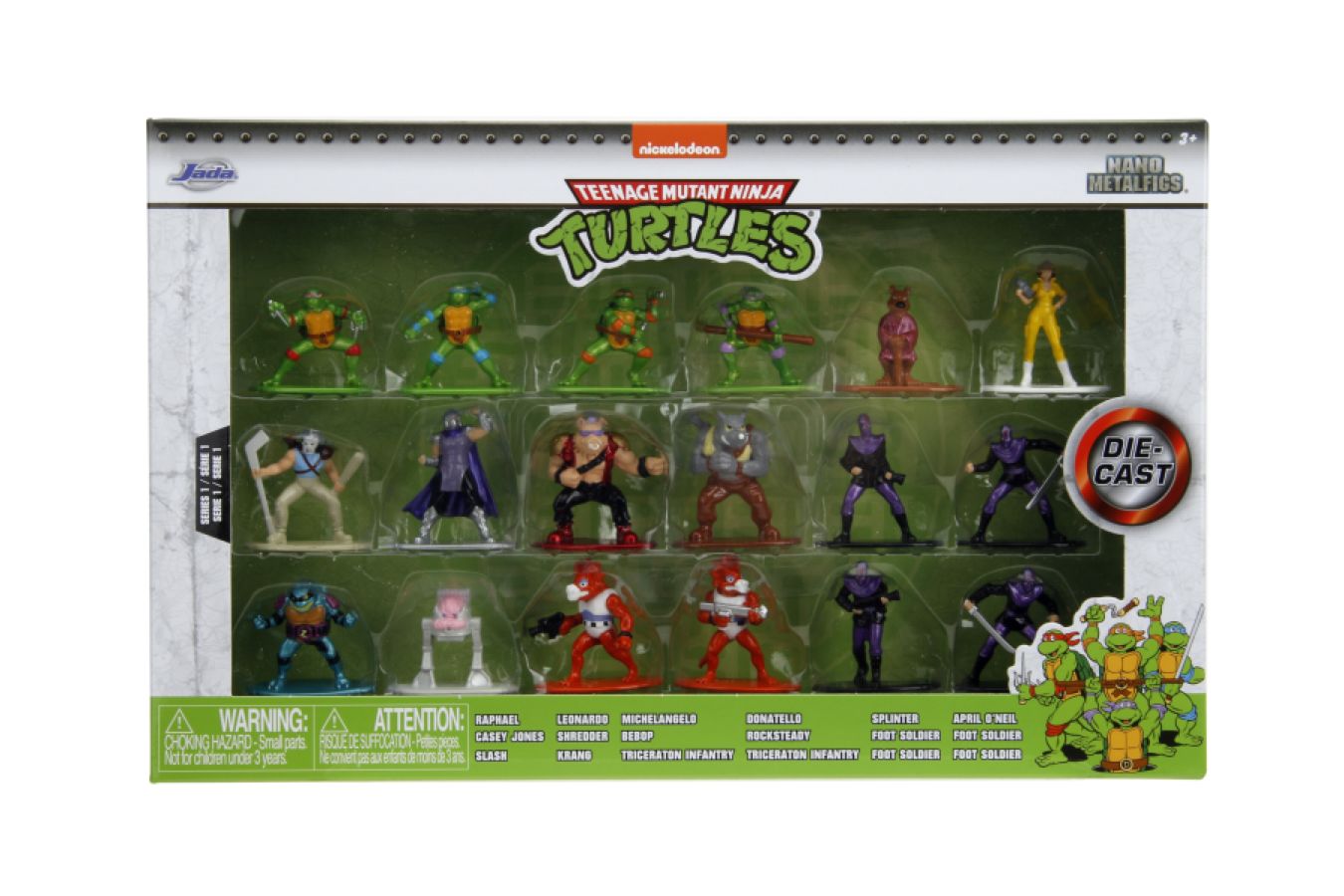 Teenage Mutant Ninja Turtles (TV'87) - 1.65" Nano Metalfig 18-PK [Wave 1]