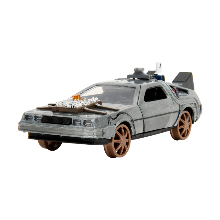 Back to the Future: Part 3 - Time Machine (Railroad wheels) 1:32 Scale Die-Cast