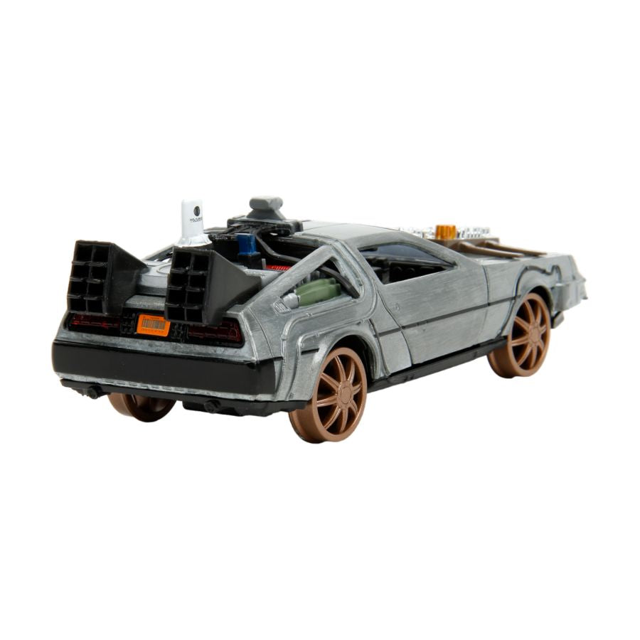 Back to the Future: Part 3 - Time Machine (Railroad wheels) 1:32 Scale Die-Cast