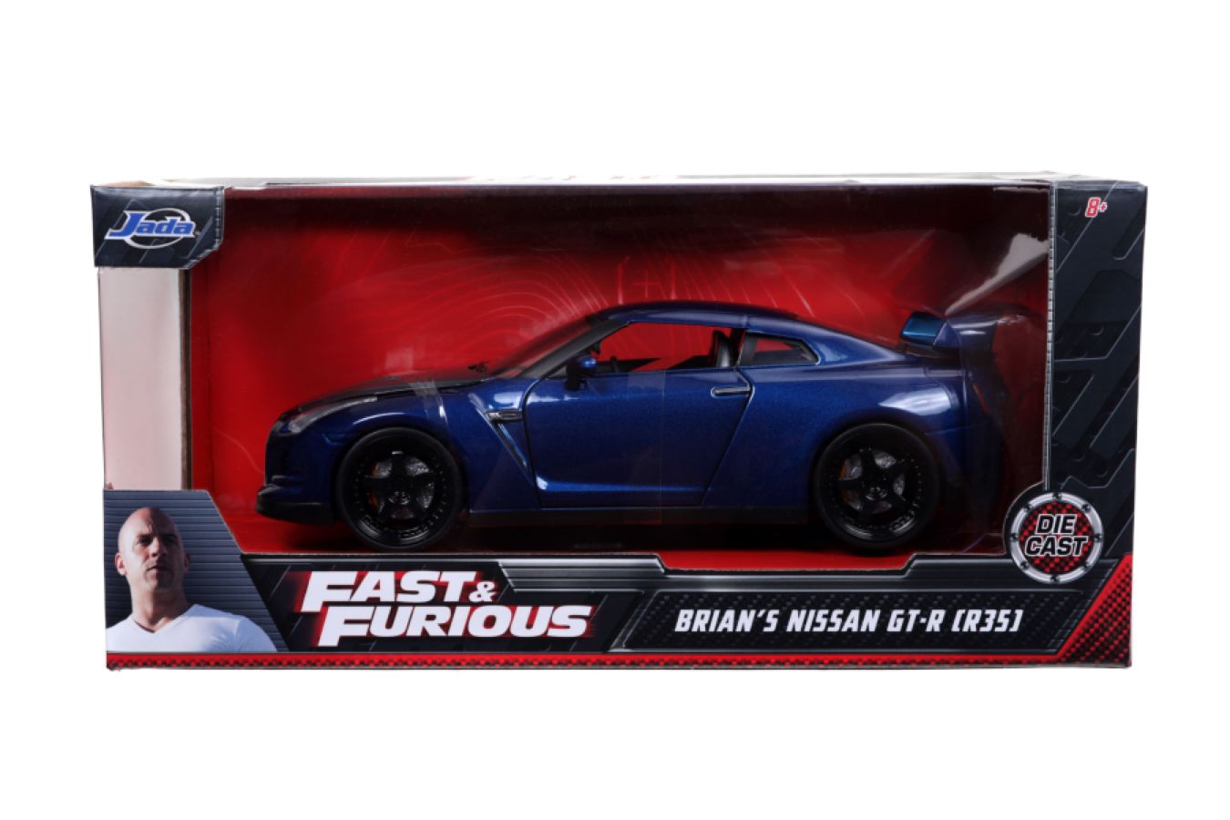 Fast & Furious - Brian's 2009 Nissan GT-R (R35) 1:24 Scale Hollywood Ride - Ozzie Collectables