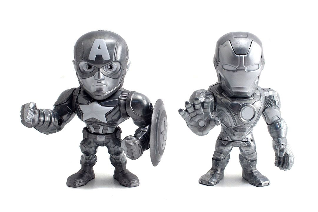 Captain America 3: Civil War - Iron Man & Captain America US Exclusive 4" Bare Metal 2 Pk - Ozzie Collectables