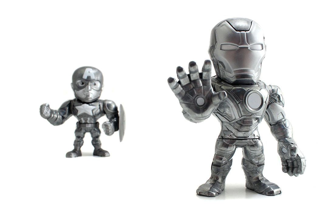 Captain America 3: Civil War - Iron Man & Captain America US Exclusive 4" Bare Metal 2 Pk - Ozzie Collectables